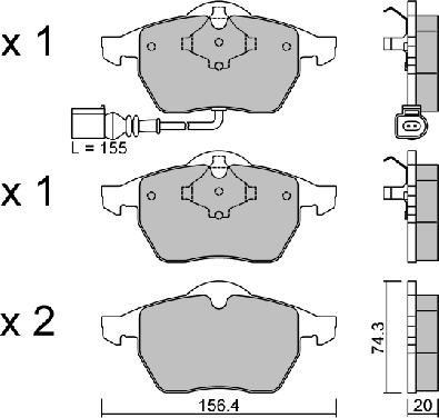 Aisin BPVW-1026 - Jarrupala, levyjarru inparts.fi