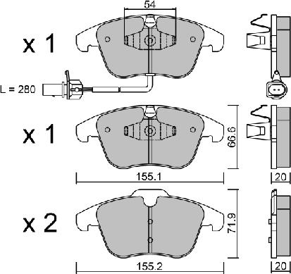 Aisin BPVW-1021 - Jarrupala, levyjarru inparts.fi