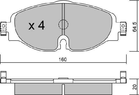 AISIN BPVW-1028 - Jarrupala, levyjarru inparts.fi