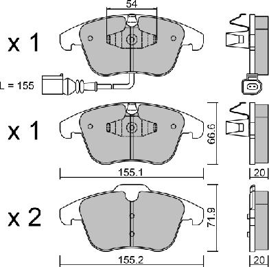 Aisin BPVW-1023 - Jarrupala, levyjarru inparts.fi