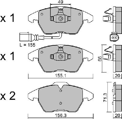 Aisin BPVW-1022 - Jarrupala, levyjarru inparts.fi