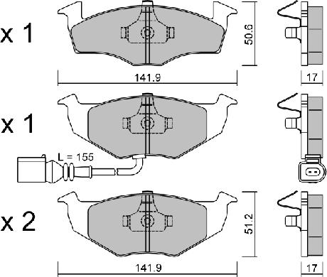 Aisin BPVW-1027 - Jarrupala, levyjarru inparts.fi