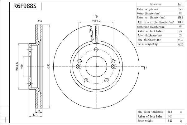 Aisin R6F988S - Jarrulevy inparts.fi