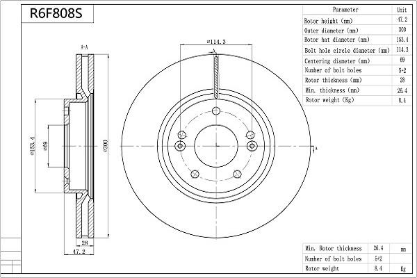 Aisin R6F808S - Jarrulevy inparts.fi