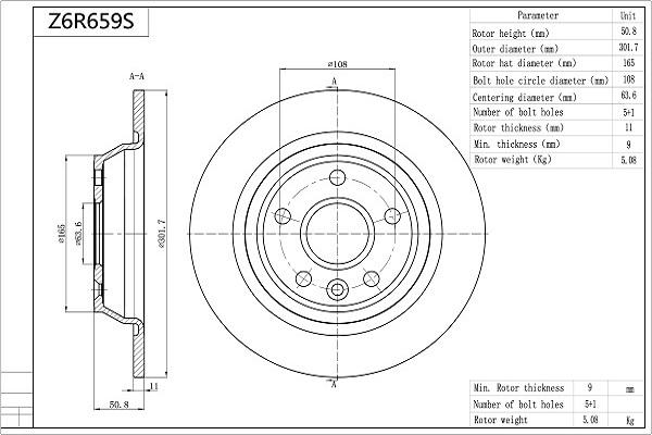 AISIN Z6R659S - Jarrulevy inparts.fi