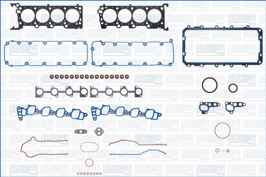 Ajusa 50491300 - Täydellinen tiivistesarja, moottori inparts.fi