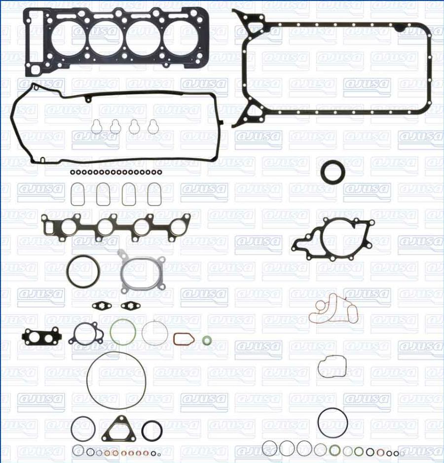 Ajusa 50457900 - Täydellinen tiivistesarja, moottori inparts.fi