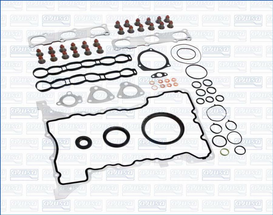 Ajusa 51046000 - Täydellinen tiivistesarja, moottori inparts.fi