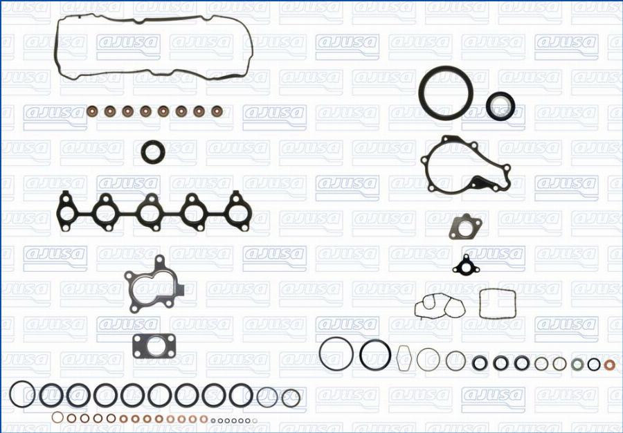 Ajusa 51087200 - Täydellinen tiivistesarja, moottori inparts.fi