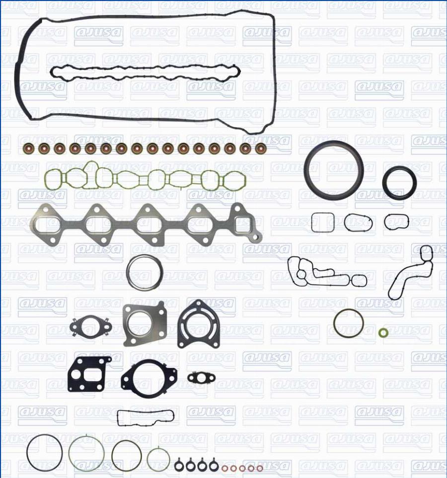Ajusa 51107400 - Täydellinen tiivistesarja, moottori inparts.fi