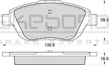 CITROËN 16172937890 - Jarrupala, levyjarru inparts.fi