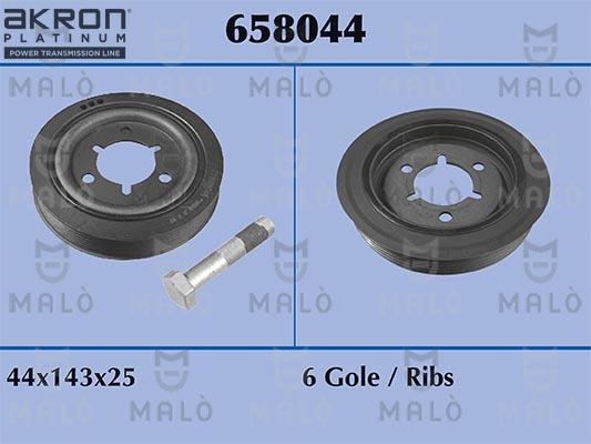 AKRON-MALÒ 658044 - Hihnapyörä, kampiakseli inparts.fi