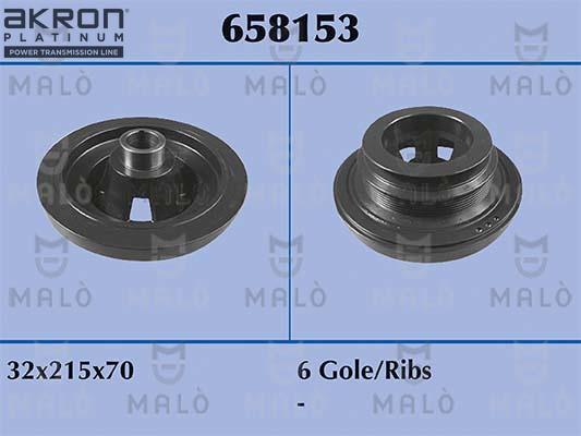 AKRON-MALÒ 658153 - Hihnapyörä, kampiakseli inparts.fi