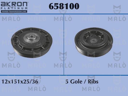 AKRON-MALÒ 658100 - Hihnapyörä, kampiakseli inparts.fi