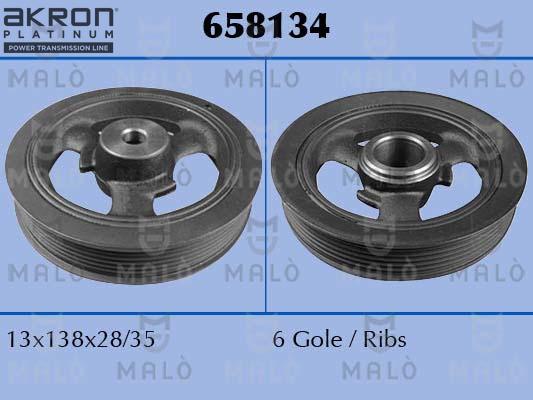 AKRON-MALÒ 658134 - Hihnapyörä, kampiakseli inparts.fi