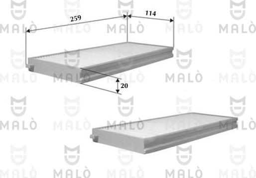 AKRON-MALÒ 1531251 - Suodatin, sisäilma inparts.fi