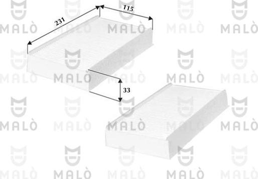 AKRON-MALÒ 1532221 - Suodatin, sisäilma inparts.fi