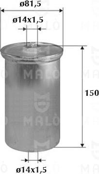 AKRON-MALÒ 1520161 - Polttoainesuodatin inparts.fi