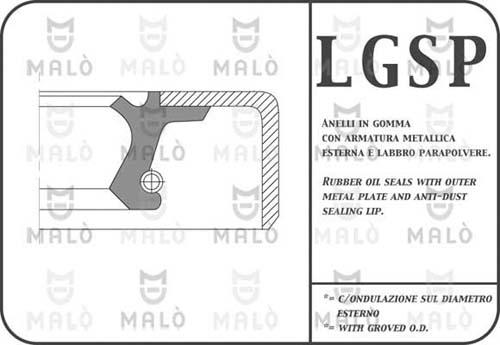 AKRON-MALÒ 909PTF - Akselitiiviste, kampiakseli inparts.fi