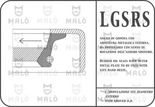 AKRON-MALÒ 13376RSSI - Akselitiiviste, kampiakseli inparts.fi