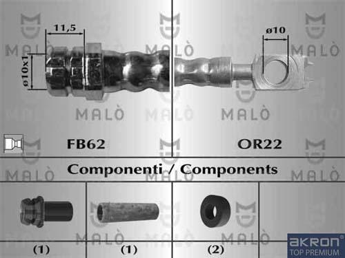 AKRON-MALÒ 80948 - Jarruletku inparts.fi