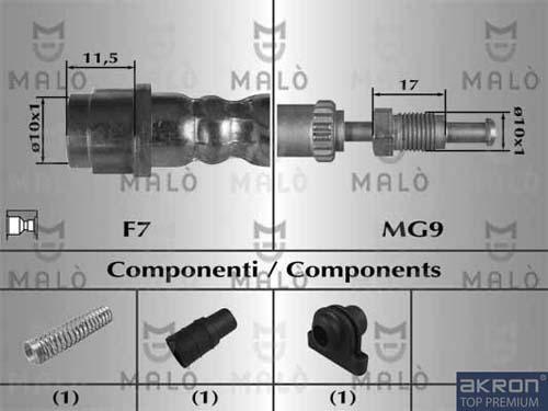 AKRON-MALÒ 80950 - Jarruletku inparts.fi