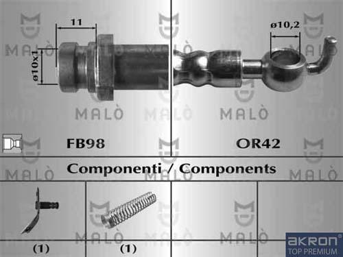AKRON-MALÒ 80909 - Jarruletku inparts.fi