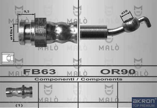 AKRON-MALÒ 80547 - Jarruletku inparts.fi