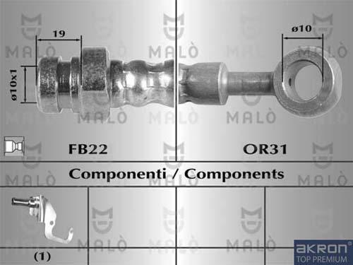 AKRON-MALÒ 80513 - Jarruletku inparts.fi