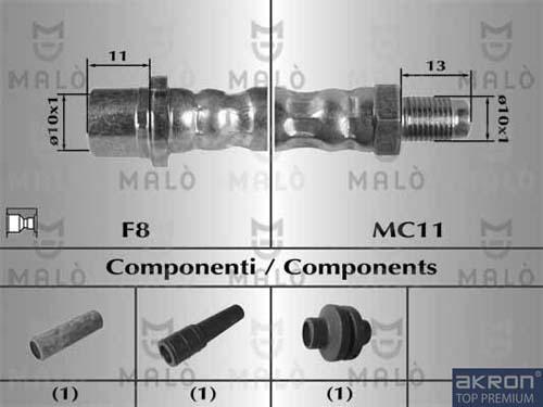 AKRON-MALÒ 80644 - Jarruletku inparts.fi