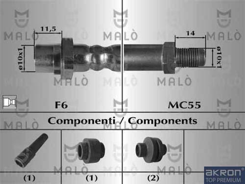 AKRON-MALÒ 80656 - Jarruletku inparts.fi