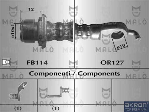 AKRON-MALÒ 80651 - Jarruletku inparts.fi