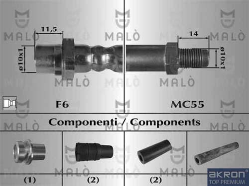 AKRON-MALÒ 80657 - Jarruletku inparts.fi