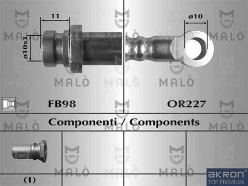 AKRON-MALÒ 80681 - Jarruletku inparts.fi