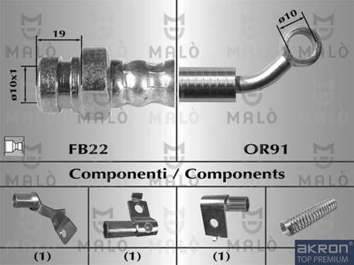 AKRON-MALÒ 80630 - Jarruletku inparts.fi