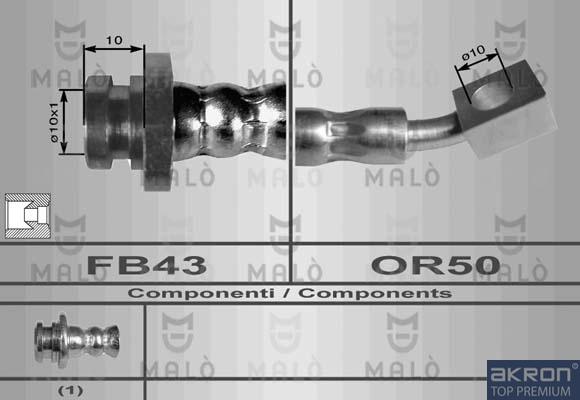 AKRON-MALÒ 80095 - Jarruletku inparts.fi