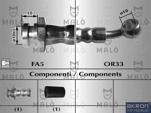 AKRON-MALÒ 80054 - Jarruletku inparts.fi