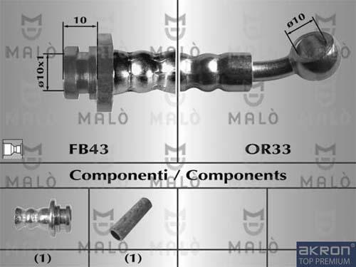 AKRON-MALÒ 80053 - Jarruletku inparts.fi