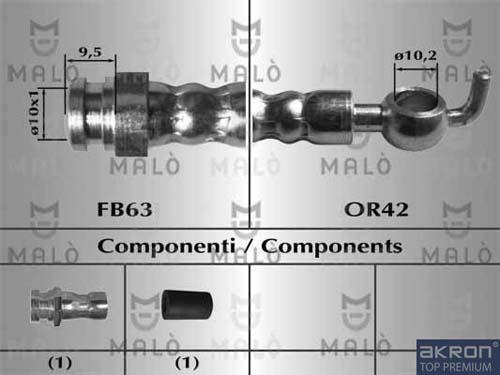 AKRON-MALÒ 80039 - Jarruletku inparts.fi