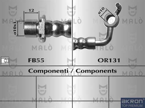 AKRON-MALÒ 80142 - Jarruletku inparts.fi