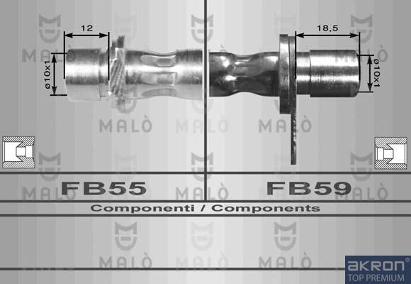 AKRON-MALÒ 80129 - Jarruletku inparts.fi