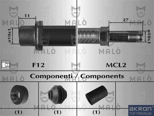 AKRON-MALÒ 80897 - Jarruletku inparts.fi