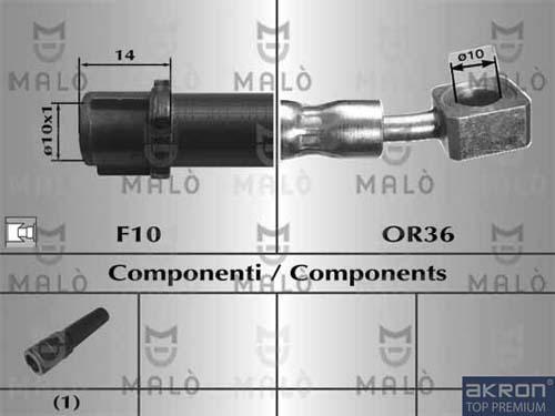 AKRON-MALÒ 80831 - Jarruletku inparts.fi