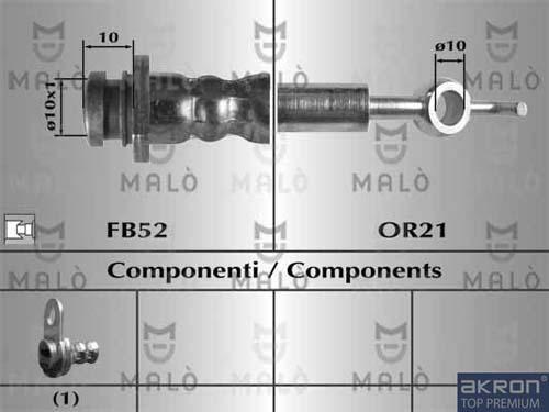 AKRON-MALÒ 80826 - Jarruletku inparts.fi