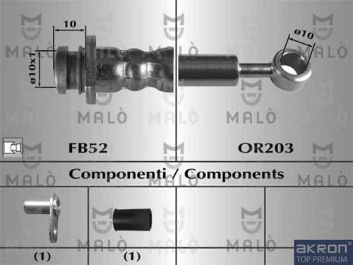AKRON-MALÒ 80824 - Jarruletku inparts.fi