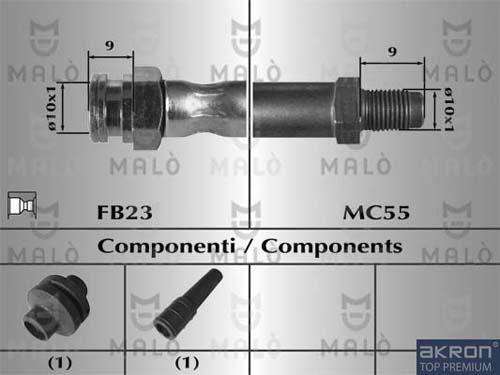 AKRON-MALÒ 80284 - Jarruletku inparts.fi