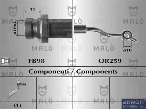 AKRON-MALÒ 80791 - Jarruletku inparts.fi