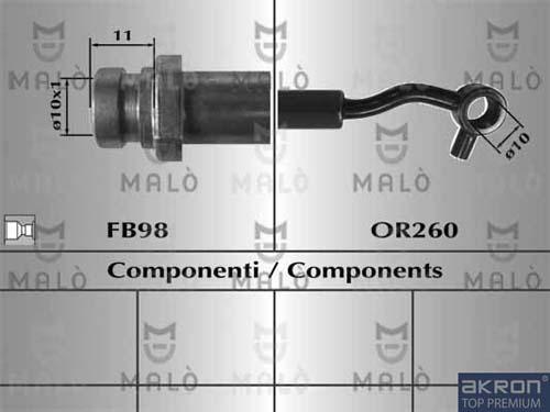 AKRON-MALÒ 80793 - Jarruletku inparts.fi