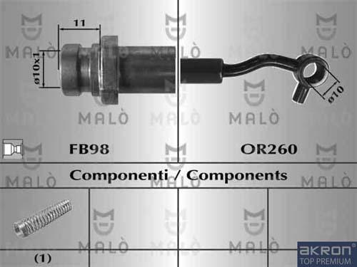 AKRON-MALÒ 80792 - Jarruletku inparts.fi