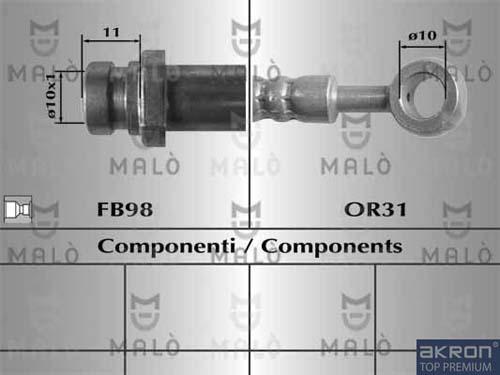 AKRON-MALÒ 80785 - Jarruletku inparts.fi